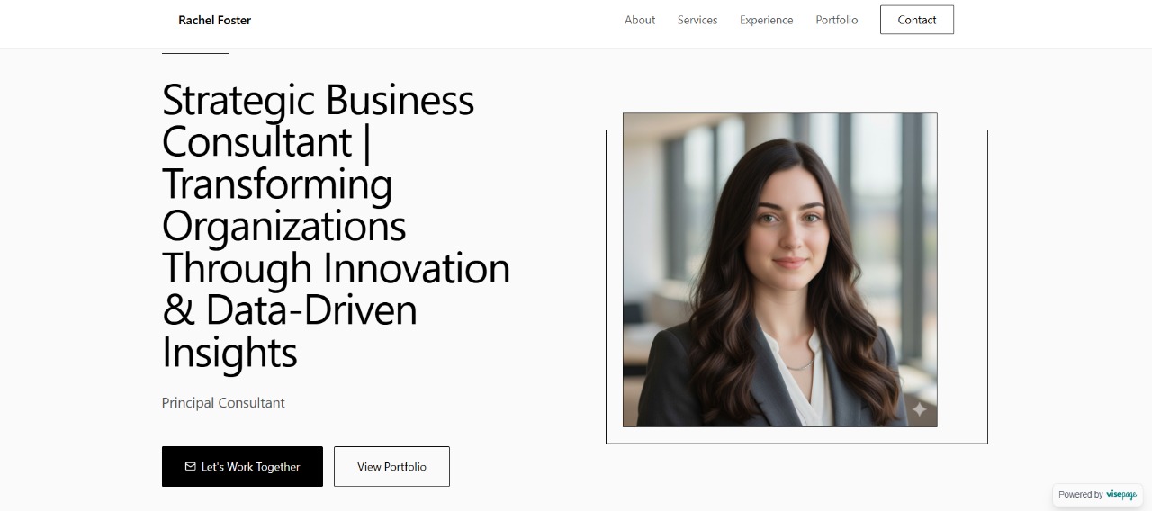 Screenshot of Design Portfolio template